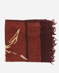 Женский шерстяной шарф Euphoria с коричневым цветочным принтом Abbacino, коричневый