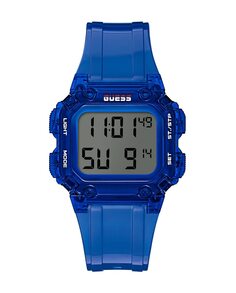 Мужские часы Stealth GW0270G3 из полиуретана и синего ремешка Guess, синий