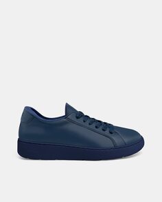 Мужская спортивная обувь из растительного материала темно-синего цвета yuccs, темно-синий