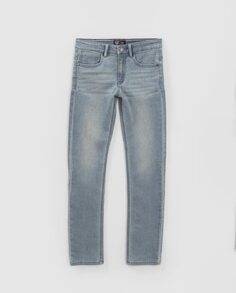 Серые джинсы для мальчика с застежкой на пуговицы IKKS, серый