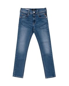 Суперузкие джинсы для мальчика с карманами Replay, синий