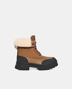 Ботинки Ashton Addie для девочки с меховой внутренней подкладкой UGG, коричневый