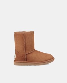 Угги детские UGG из коричневой кожи UGG, коричневый