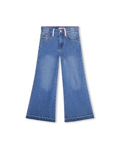 Расклешенные джинсы для девочки с контрастными карманами Billieblush, светло-синий