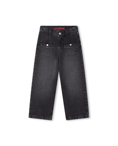 Черные хлопковые джинсы для девочки Zadig &amp; Voltaire, черный