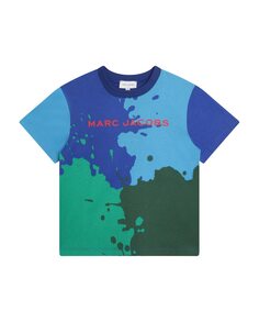 Хлопковая футболка в стиле колор-блок для мальчиков Marc Jacobs, мультиколор