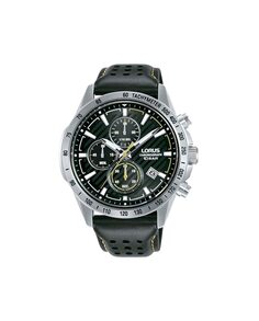 Мужские часы Sport man RM301JX9 из кожи с черным ремешком Lorus, черный