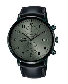 Классические мужские часы RW405AX9 из кожи и черного ремешка Lorus, черный