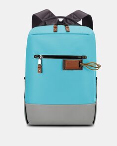 Небольшой нейлоновый рюкзак унисекс бирюзового цвета Scharlau, бирюзовый