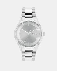 Iconic 25200036 стальные мужские часы Calvin Klein, серебро