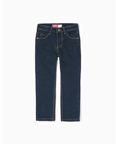 Узкие джинсы с пятью карманами для мальчика Zippy, темно-синий