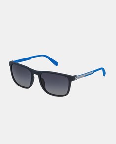 Квадратные солнцезащитные очки из темно-синего ацетата Fila, синий