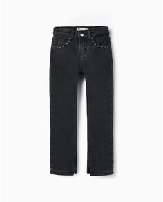 Пятикарманные джинсы для девочки с регулируемой талией Zippy, темно-серый