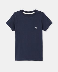 Базовая футболка для мальчика с короткими рукавами Hackett, синий