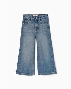 Широкие джинсы для девочек с регулируемой талией Zippy, синий