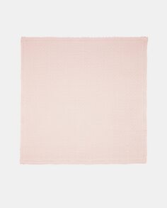 Розовый шарф с монограммным принтом Calvin Klein, розовый