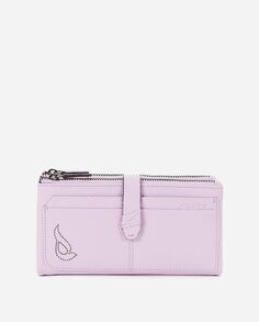 Женский кожаный кошелек среднего размера Summer Song фиолетового цвета Abbacino, фиолетовый