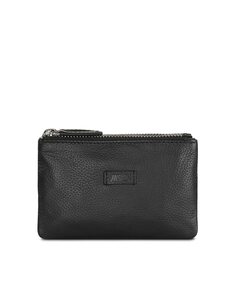Женский кожаный кошелек Antwerp черного цвета с RFID-защитой Jaslen, черный