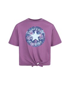 Футболка с коротким рукавом для девочки Converse, фиолетовый