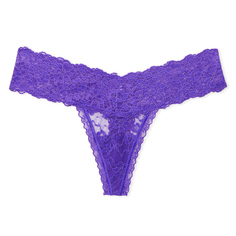 Трусики-стринги Victoria&apos;s Secret Lacie Posey Lace, пурпурный