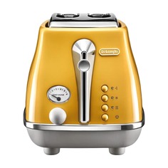 Тостер DeLonghi Icona Capitals CTOC2003.Y, желтый