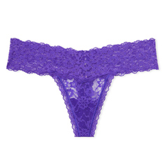 Трусики-стринги Victoria&apos;s Secret Lacie Posey Lace-Up, пурпурный