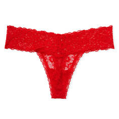 Трусики-стринги Victoria&apos;s Secret Lacie Posey Lace-Up, красный