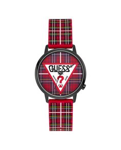 Часы-унисекс Originals V1029M2 из силикона и красным ремешком Guess, красный