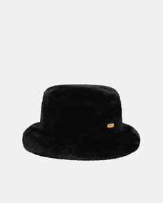 Черная шапка из синтетического меха Barts, черный