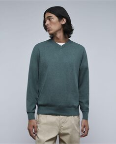 Мужской зеленый свитер с v-образным вырезом Scalpers, зеленый