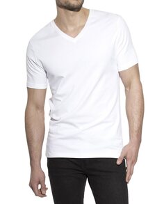 Мужская футболка из органического хлопка с короткими рукавами и V-образным вырезом Bread &amp; Boxers, белый