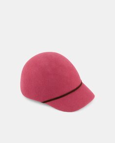 Розовая шерстяная шапка с замшевой лентой Latouche, розовый
