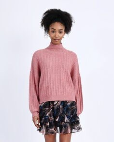 Женский свитер с длинными рукавами из блестящей ткани Molly Bracken, розовый