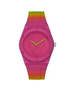 Женские часы Retro pop W0979L27 с силиконовым и розовым ремешком Guess, розовый