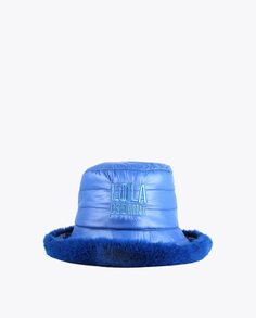 Женская шапка-ведро с двусторонним мехом Lola Casademunt, синий