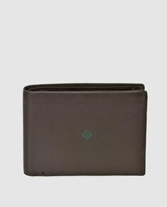 Мужской кошелек в американском стиле из темно-синей кожи Emidio Tucci с портмоне для монет Emidio Tucci, коричневый