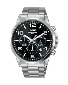 Мужские часы Sport man RT391GX9 со стальным и серебряным ремешком Lorus, серебро