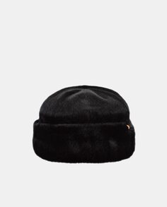 Черная шапка из искусственного меха Barts, черный