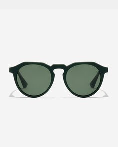 Темно-зеленые круглые солнцезащитные очки-унисекс с поляризационными линзами Hawkers, темно-зеленый