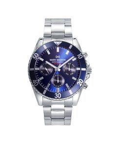 Многофункциональные мужские стальные часы Mission с синим циферблатом Mark Maddox, серебро