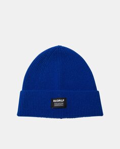 Синяя шапка из переработанной шерсти Ecoalf, синий