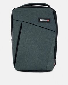 Большой унисекс противокражный рюкзак Swissbags серых тонов с технологией RFID Swissbags, серый