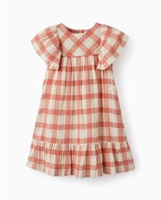 Платье для девочки из 100% хлопка с клетчатым принтом Zippy, мультиколор