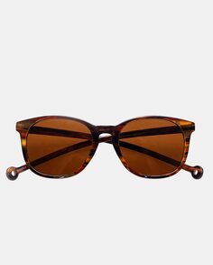 Круглые солнцезащитные очки «гавана» из переработанных материалов Parafina, светло-коричневый