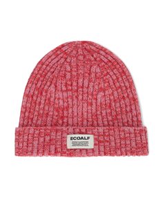 Двухцветная шапка крупной вязки Ecoalf, розовый