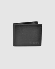 Мужской кошелек с портмоне в американском стиле из гладкой кожи черного цвета Emidio Tucci, черный
