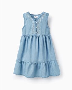 Платье без рукавов для девочки из 100% хлопка Zippy, синий
