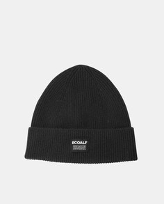 Черная шапка из переработанной шерсти Ecoalf, черный