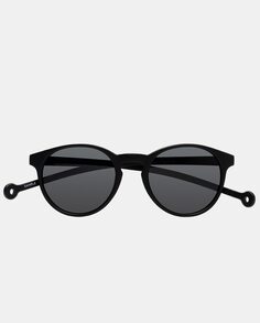 Круглые черные солнцезащитные очки из переработанных материалов Parafina, черный