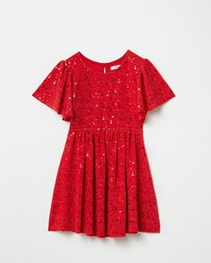 Платье с пайетками Sfera, красный (Sfera)